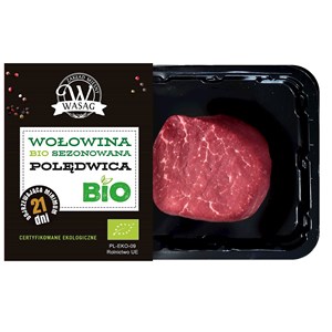 POLĘDWICA WOŁOWA SEZONOWANA BIO (około 0,10 kg) - WASĄG (NA ZAMÓWIENIE)