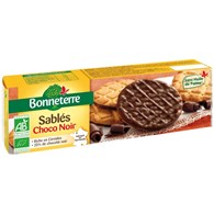 CIASTKA OBLANE GORZKĄ CZEKOLADĄ BIO 120 g - BONNETERRE