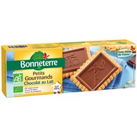 HERBATNIKI Z MLECZNĄ CZEKOLADĄ BIO 126 g - BONNETERRE