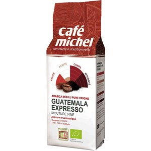 KAWA MIELONA ARABICA 100 % ESPRESSO GWATEMALA FAIR TRADE BIO 250 g - CAFE MICHEL