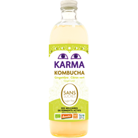 KOMBUCHA Z IMBIREM I LIMONKĄ BEZ CUKRU FAIR FOR LIFE DEMETER BIO 750 ml - KARMA KOMBUCHA