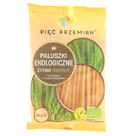 PALUSZKI ŻYTNIE PEŁNOZIARNISTE BIO 45 g - PIĘĆ PRZEMIAN