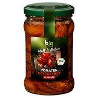 POMIDORY SUSZONE W OLEJU RZEPAKOWYM BEZGLUTENOWE BIO 270 g (150 g) - BIO ZENTRALE