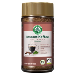 KAWA ROZPUSZCZALNA LIOFILIZOWANA ARABICA GOURMET 100 % BIO 100 g - LEBENSBAUM