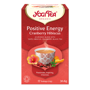 HERBATKA POZYTYWNA ENERGIA ŻURAWINA - HIBISKUS (POSITIVE ENERGY CRANBERRY HIBISCUS) BIO (17 x 1,8 g) 30,6 g - YOGI TEA