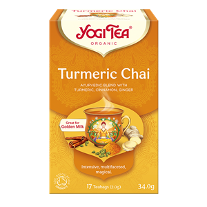 HERBATKA ZŁOTY CHAI Z KURKUMĄ (TURMERIC CHAI) BIO (17 x 2 g) 34 g - YOGI TEA