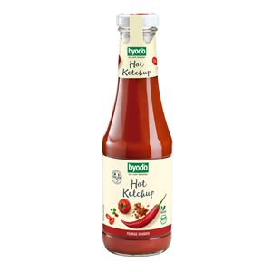 KETCHUP PIKANTNY BEZGLUTENOWY BIO 500 ml - BYODO