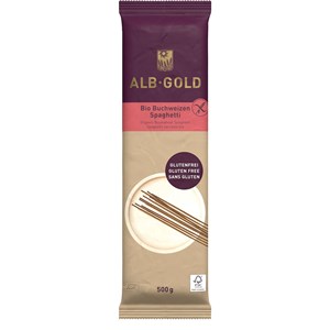 MAKARON (GRYCZANY) SPAGHETTI BEZGLUTENOWY BIO 500 g - ALB GOLD (ALB NATUR)