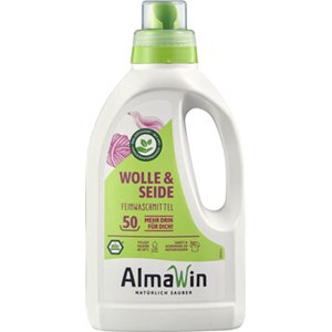 PŁYN DO PRANIA WEŁNIANYCH I JEDWABNYCH TKANIN (KONCENTRAT) ECO 750 ml (50 PRAŃ) - ALMAWIN