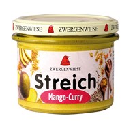 PASTA SŁONECZNIKOWA Z MANGO I CURRY BEZGLUTENOWA BIO 180 g - ZWERGENWIESE