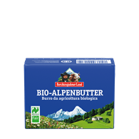 MASŁO ALPEJSKIE KOSTKA (82 % TŁUSZCZU) BIO 250 g - BERCHTESGADENER LAND