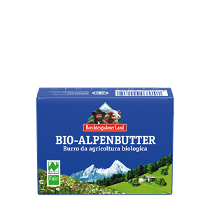 MASŁO ALPEJSKIE KOSTKA (82 % TŁUSZCZU) BIO 250 g - BERCHTESGADENER LAND