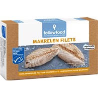 MAKRELA CHILIJSKA MSC FILETY W SOSIE WŁASNYM 125 g (90 g) - FOLLOWFOOD