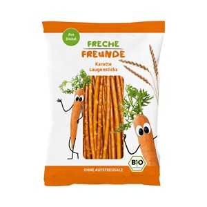 PALUSZKI ORKISZOWE Z MARCHEWKĄ DLA DZIECI BIO 75 g - FRECHE FREUNDE