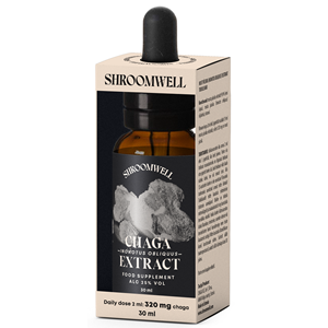 GRZYBY CHAGA EKSTRAKT W KROPLACH 30 ml - SHROOMWELL