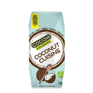 COCONUT MILK - NAPÓJ KOKOSOWY BEZ GUMY GUAR (17 % TŁUSZCZU) BIO 330 ml - COCOMI