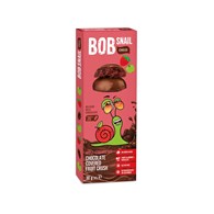 PRZEKĄSKA CHOCO JABŁKO - TRUSKAWKA W MLECZNEJ CZEKOLADZIE BIELGIJSKIEJ BEZ DODATKU CUKRÓW BEZGLUTENOWA 30 g - BOB SNAIL