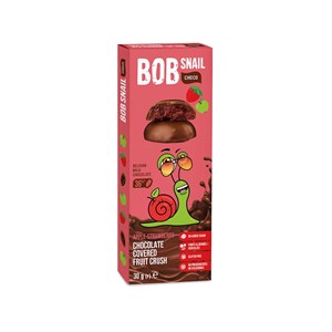 PRZEKĄSKA CHOCO JABŁKO - TRUSKAWKA W MLECZNEJ CZEKOLADZIE BIELGIJSKIEJ BEZ DODATKU CUKRÓW BEZGLUTENOWA 30 g - BOB SNAIL