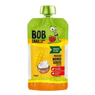 MUS FRUITS TO GO MANGO - KOKOS - CYTRYNA BEZ DODATKU CUKRÓW 120 g - BOB SNAIL