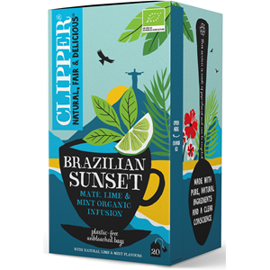 HERBATKA YERBA MATE Z MIĘTĄ I LIMONKĄ (BRAZILIAN SUNSET) BIO (20 x 2 g) 40 g - CLIPPER