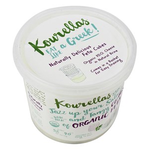 SER FETA W KOSTKACH W ZALEWIE SOLANKOWEJ BIO 350 g (150 g) - KOURELLAS