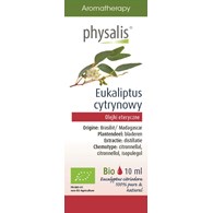 OLEJEK ETERYCZNY EUKALIPTUS CYTRYNOWY BIO 10 ml - PHYSALIS