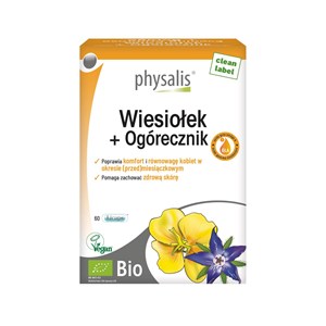WIESIOŁEK + OGÓRECZNIK BIO 60 KAPSUŁEK - PHYSALIS