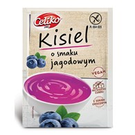 KISIEL O SMAKU JAGODOWYM BEZ DODATKU CUKRÓW BEZGLUTENOWY 40 g - CELIKO