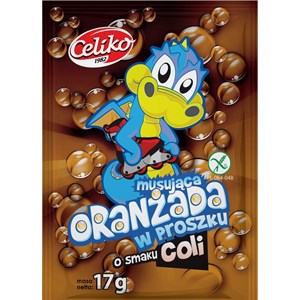 ORANŻADA MUSUJĄCA W PROSZKU O SMAKU COLI BEZGLUTENOWA 17 g - CELIKO