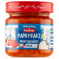 PAPRYKARZ WEGAŃSKI Z RYŻEM BEZGLUTENOWY 160 g - PRIMAVIKA