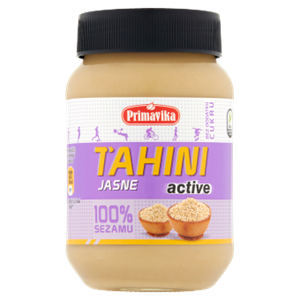 TAHINI JASNE ACTIVE (PASTA SEZAMOWA) BEZGLUTENOWE 460 g - PRIMAVIKA