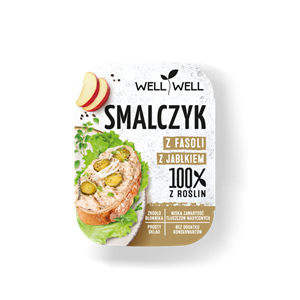 SMALCZYK WEGAŃSKI Z FASOLI Z JABŁKIEM 125 g - WELL WELL