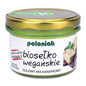 BIOSEŁKO WEGAŃSKIE - OLEJOWY MIX KANAPKOWY BIO 180 ml (120 g) - POLONIAK