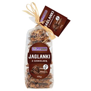 CIASTKA JAGLANKI Z CZEKOLADĄ BEZGLUTENOWE 175 g - NATURAVENA