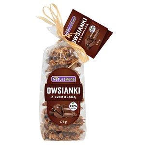 CIASTKA OWSIANKI Z CZEKOLADĄ 175 g - NATURAVENA