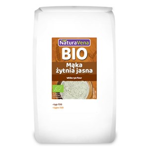 MĄKA ŻYTNIA JASNA TYP 720 BIO 1 kg - NATURAVENA