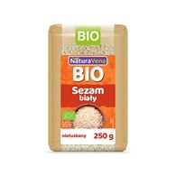 SEZAM BIAŁY NIEŁUSKANY BIO 250 g - NATURAVENA