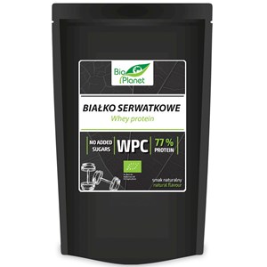 BIAŁKO SERWATKOWE NATURALNE (WPC 77) BIO 150 g - BIO PLANET