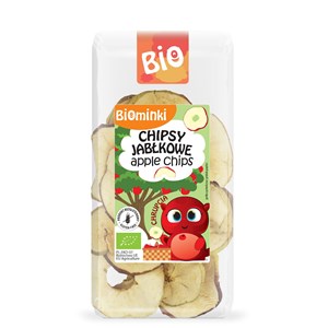 CHIPSY JABŁKOWE BEZGLUTENOWE BIO 30 g - BIOMINKI