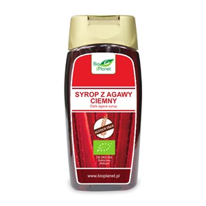 SYROP Z AGAWY CIEMNY BEZGLUTENOWY BIO 350 g (250 ml) - BIO PLANET