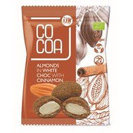 MIGDAŁY W BIAŁEJ POLEWIE Z CYNAMONEM BIO 70 g - COCOA