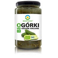 OGÓRKI KISZONE KROJONE BEZGLUTENOWE BIO 750 g (500 g) - BIOFOOD
