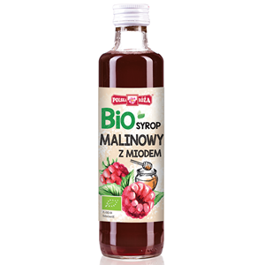 SYROP MALINOWY Z MIODEM BIO 250 ml - POLSKA RÓŻA