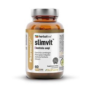 KAPSUŁKI NA KONTROLĘ WAGI (SLIMVIT) BEZGLUTENOWE 60 szt. - PHARMOVIT (HERBALLINE)