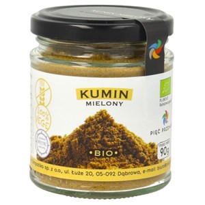 KUMIN MIELONY BEZGLUTENOWY BIO 90 g - PIĘĆ PRZEMIAN