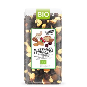 MIESZANKA STUDENCKA Z ŻURAWINĄ BIO 400 g - BIO PLANET