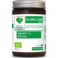 CHLORELLA BIO (500 mg) 50 KAPSUŁEK - BE ORGANIC