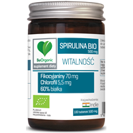 SPIRULINA BIO (500 mg) 100 TABLETEK - BE ORGANIC