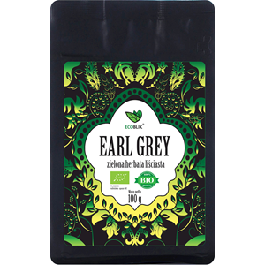 HERBATA ZIELONA EARL GREY BIO 100 g - ECOBLIK