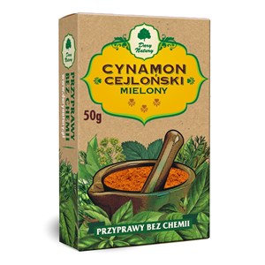 CYNAMON CEJLOŃSKI MIELONY 50 g - DARY NATURY